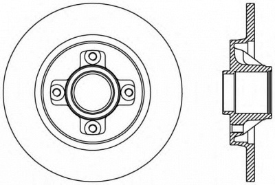 OPEN PARTS bdr238710 -  Тормозной диск